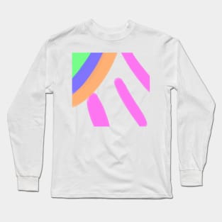 Colorful watercolor art design Long Sleeve T-Shirt